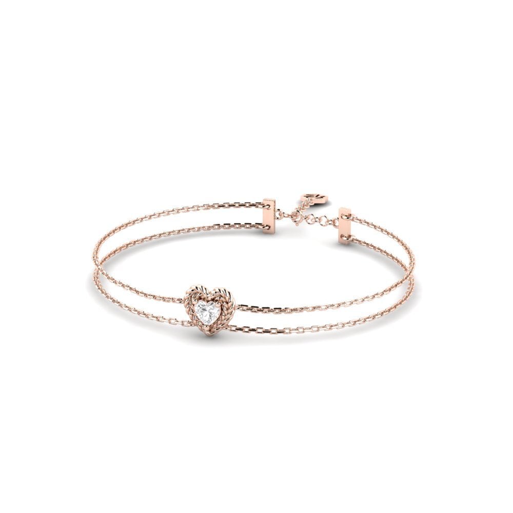 Or rose 14k Bracelet pour femme Lechfrita