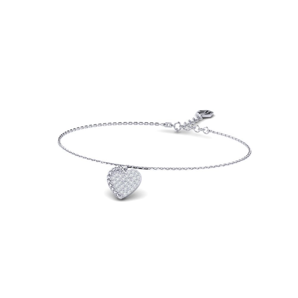 Platine 950 Zircone Bracelet pour femme Mahalkita