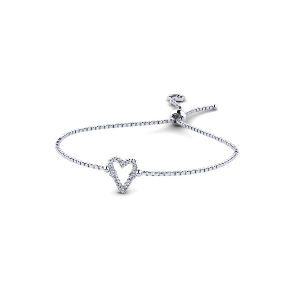 Platine 950 Zircone Bracelet pour femme Mahalnga