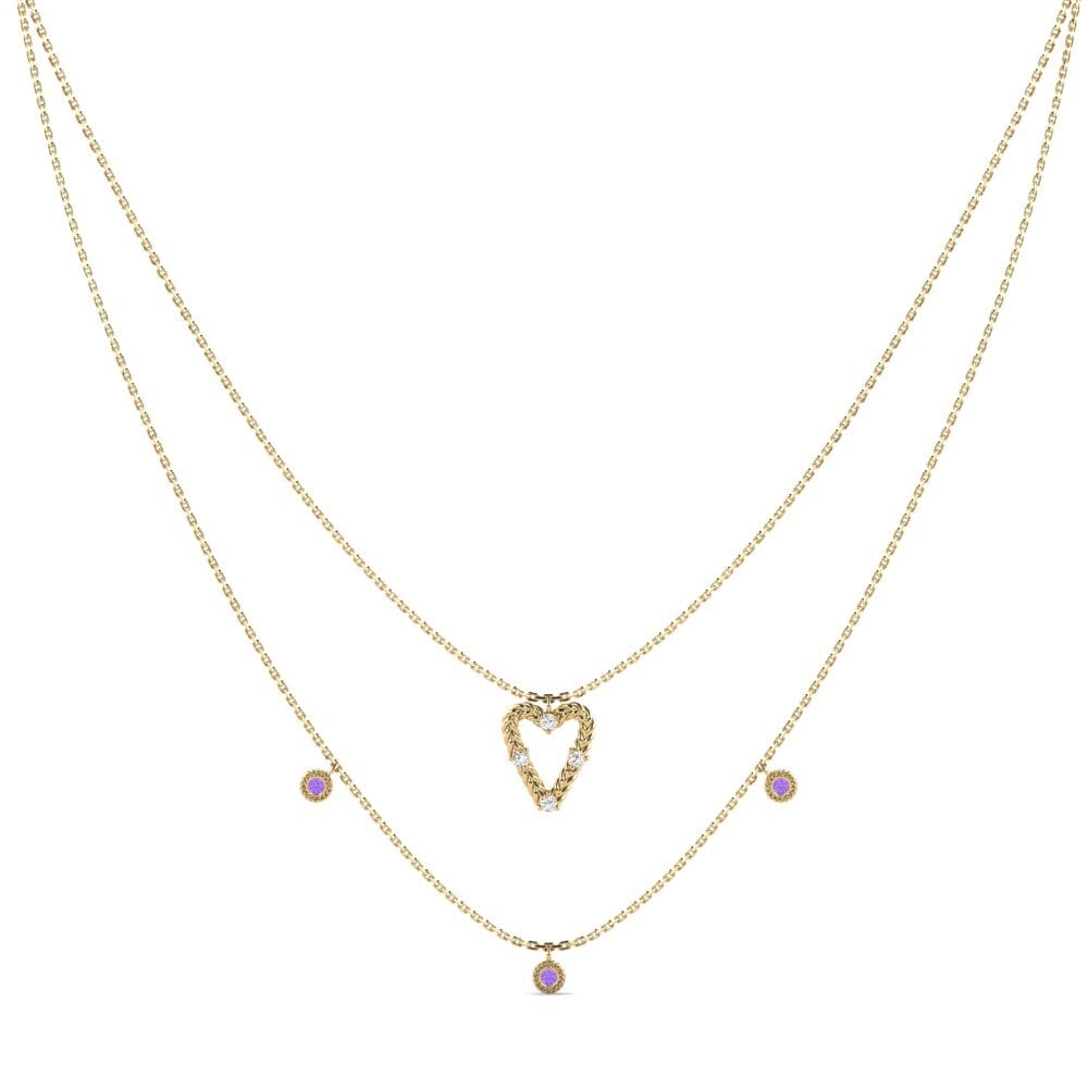Amethyst Women's Necklace Maitea