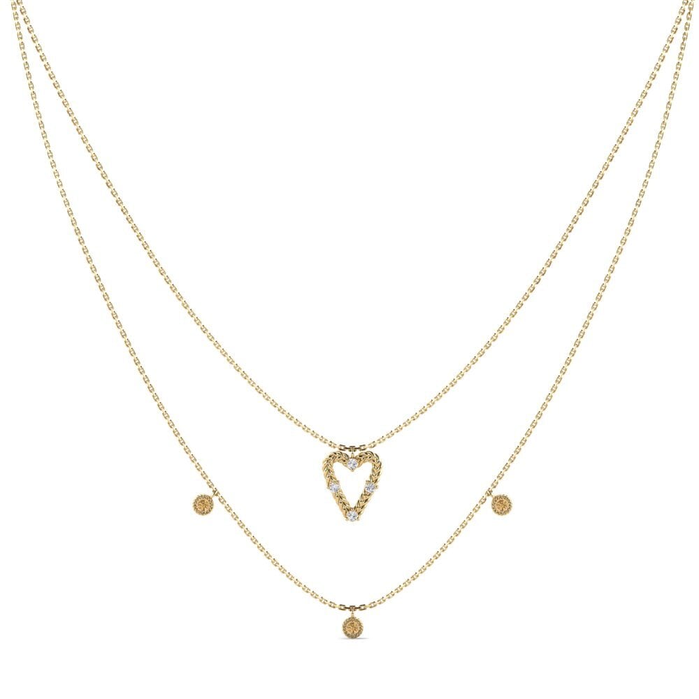 Brown Diamond Women's Necklace Maitea