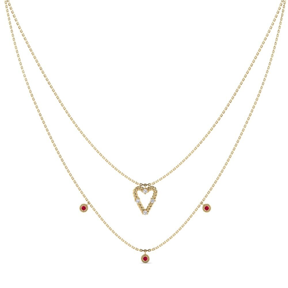 Ruby Women's Necklace Maitea