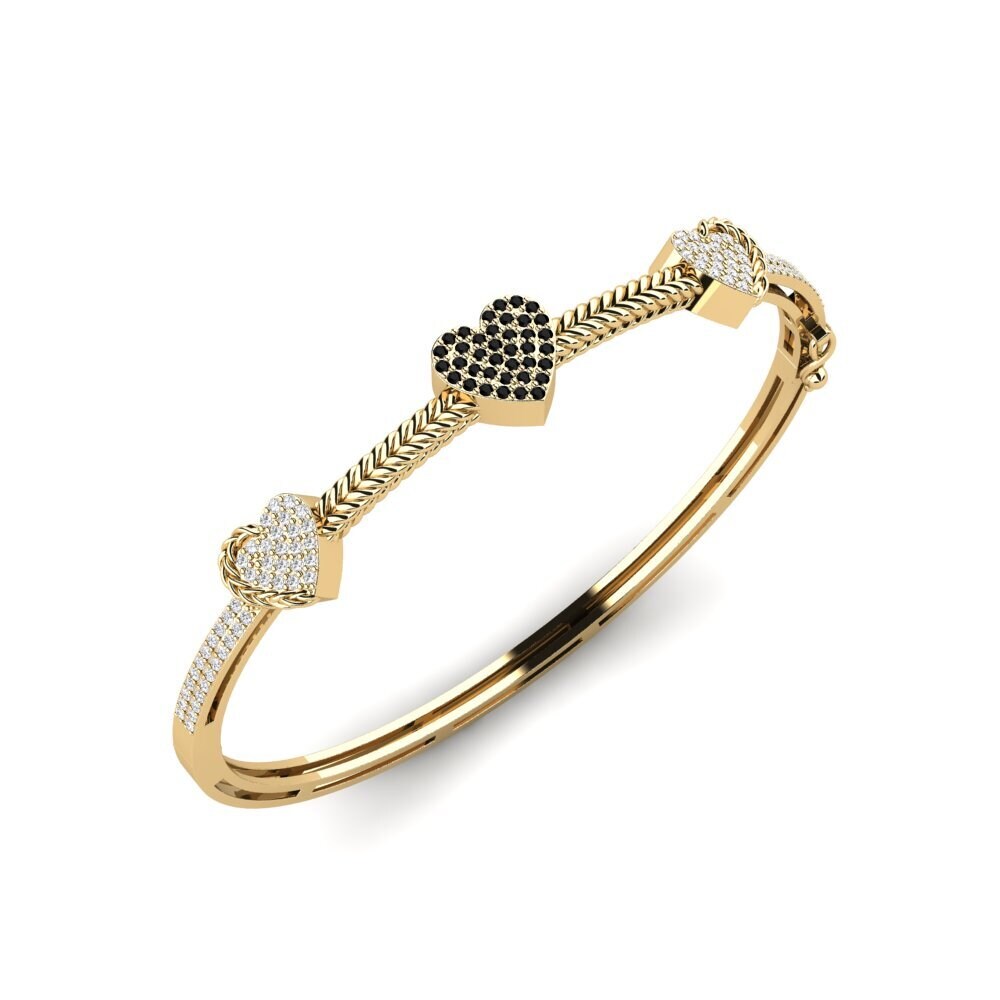Onyx Noir Bracelet jonc femme Maitezaitut