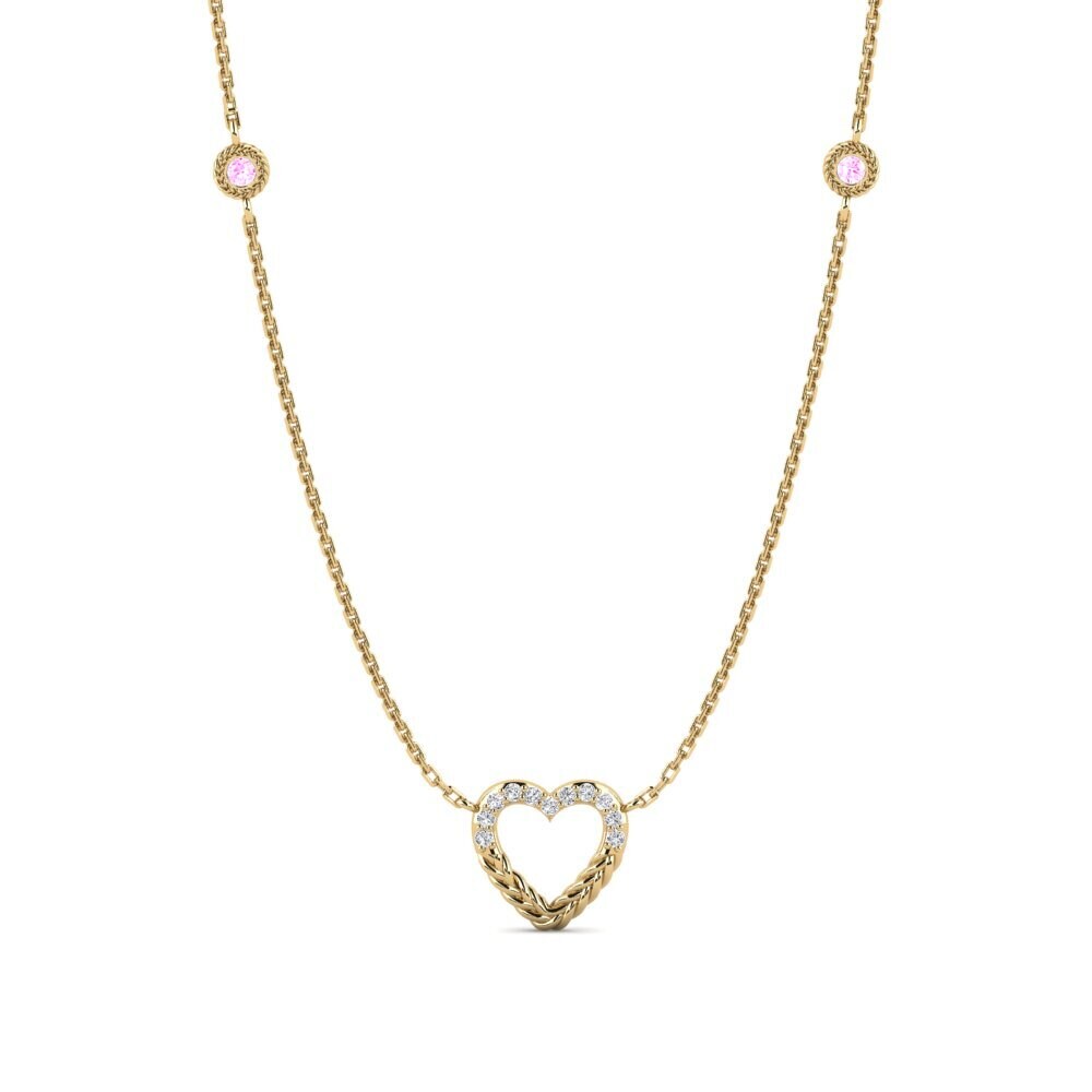 Pink Sapphire Women's Necklace Mansehra