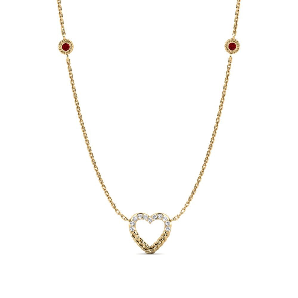 Red Zirconia Women's Necklace Mansehra