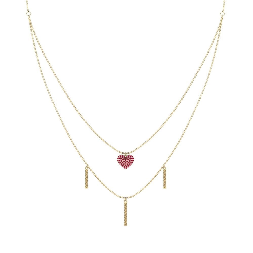 Ruby Women's Necklace Mantecado