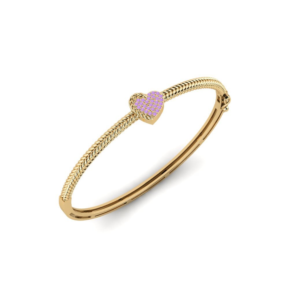 Améthyste Bracelet jonc femme Masoyi