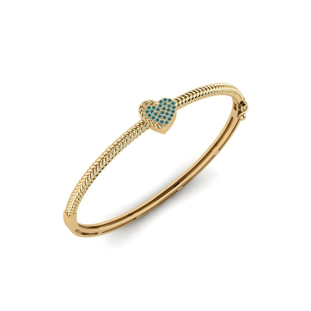 Diamant Bleu Bracelet jonc femme Masoyi