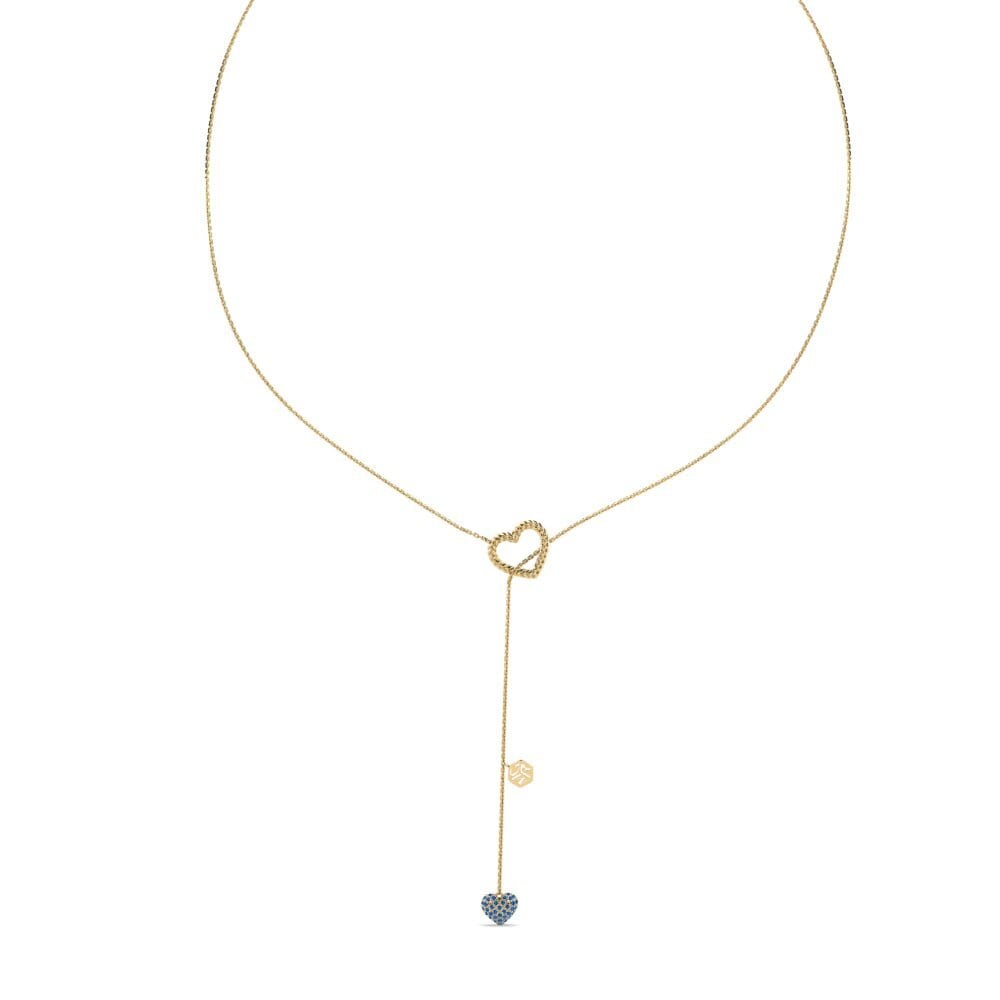 Dark Blue Zirconia Women's Necklace Miguelitos