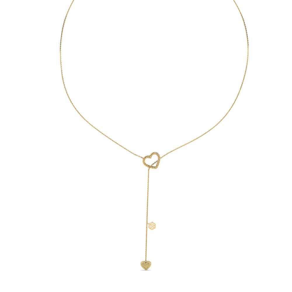 Yellow Diamond Women's Necklace Miguelitos