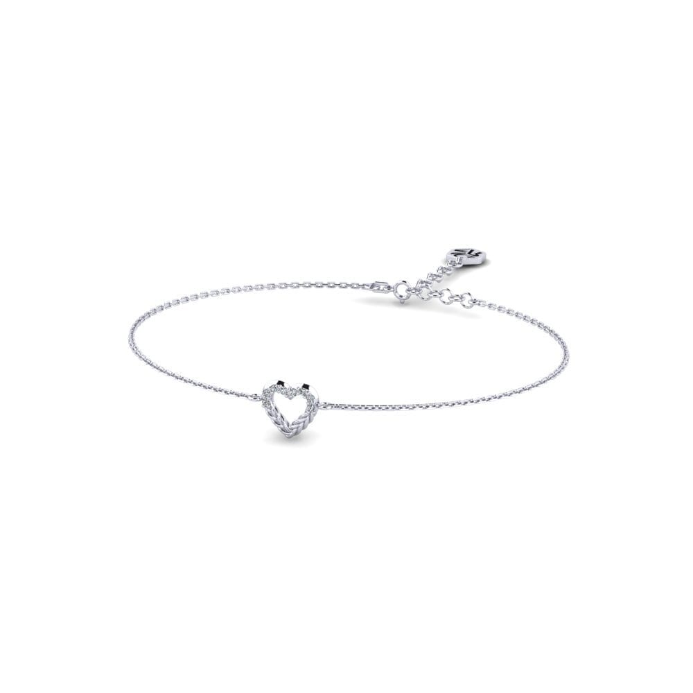 Platine 950 Zircone Bracelet pour femme Muridke