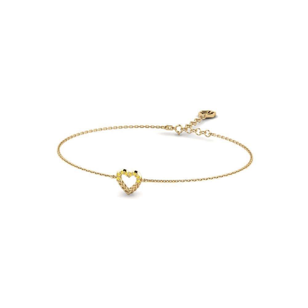 Saphir Jaune Bracelet pour femme Muridke
