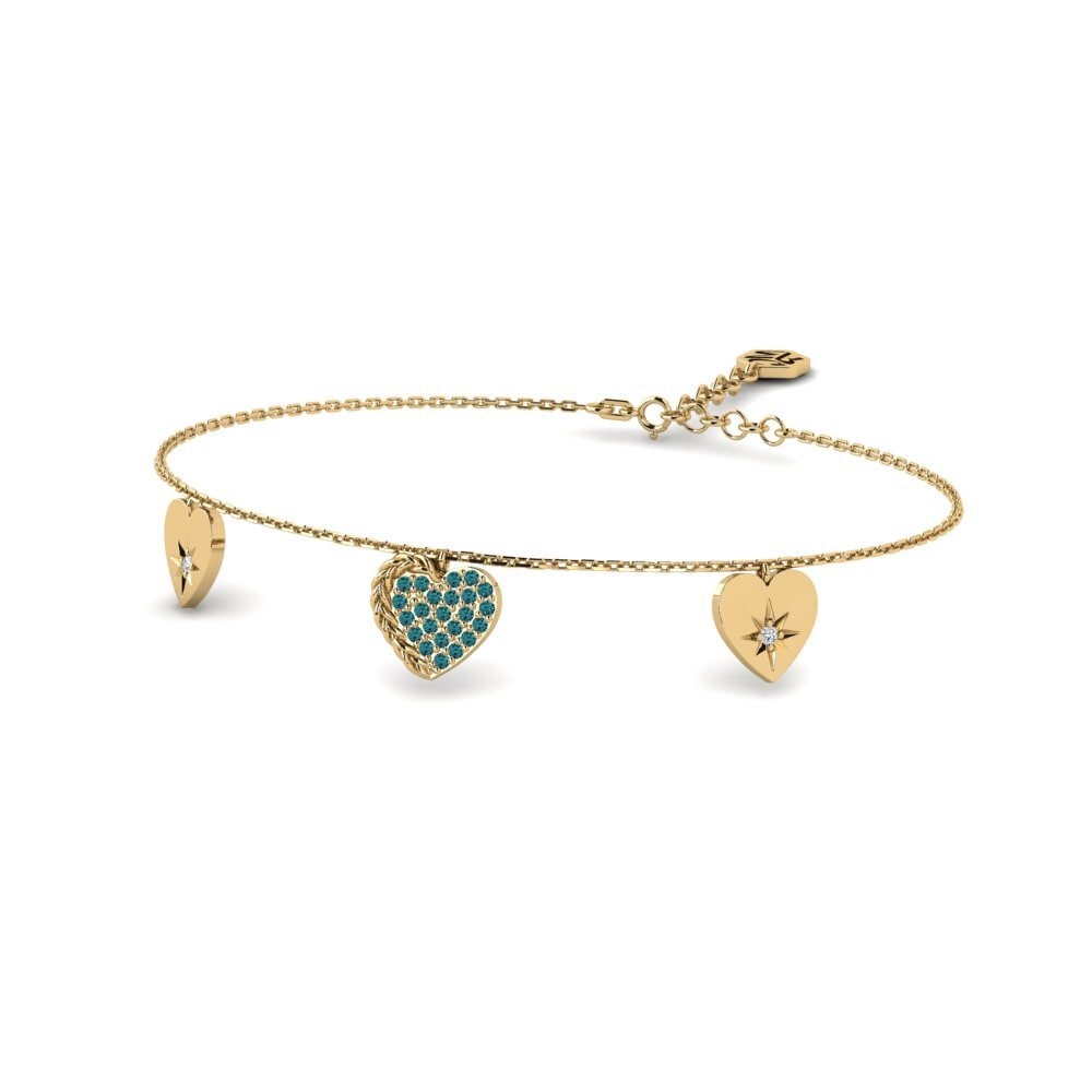 Diamant Bleu Bracelet pour femme Nalingayako