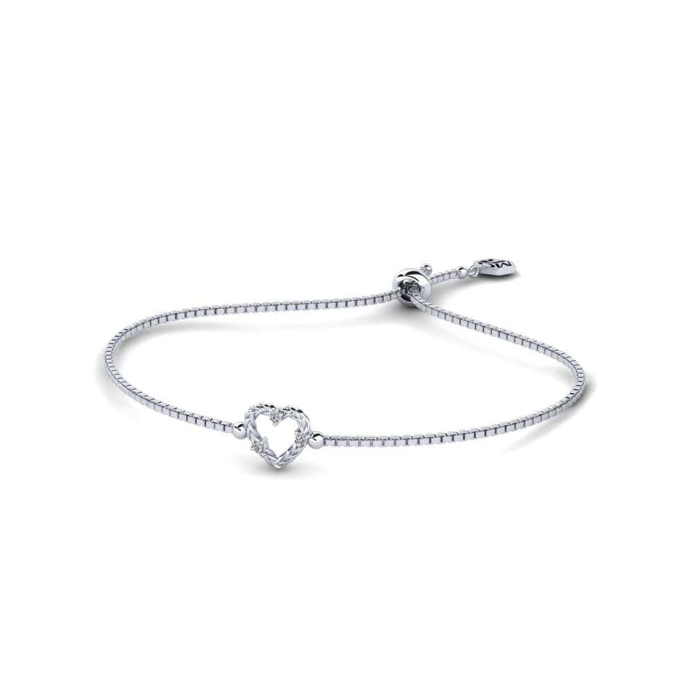 Platine 950 Zircone Bracelet pour femme Odeleite