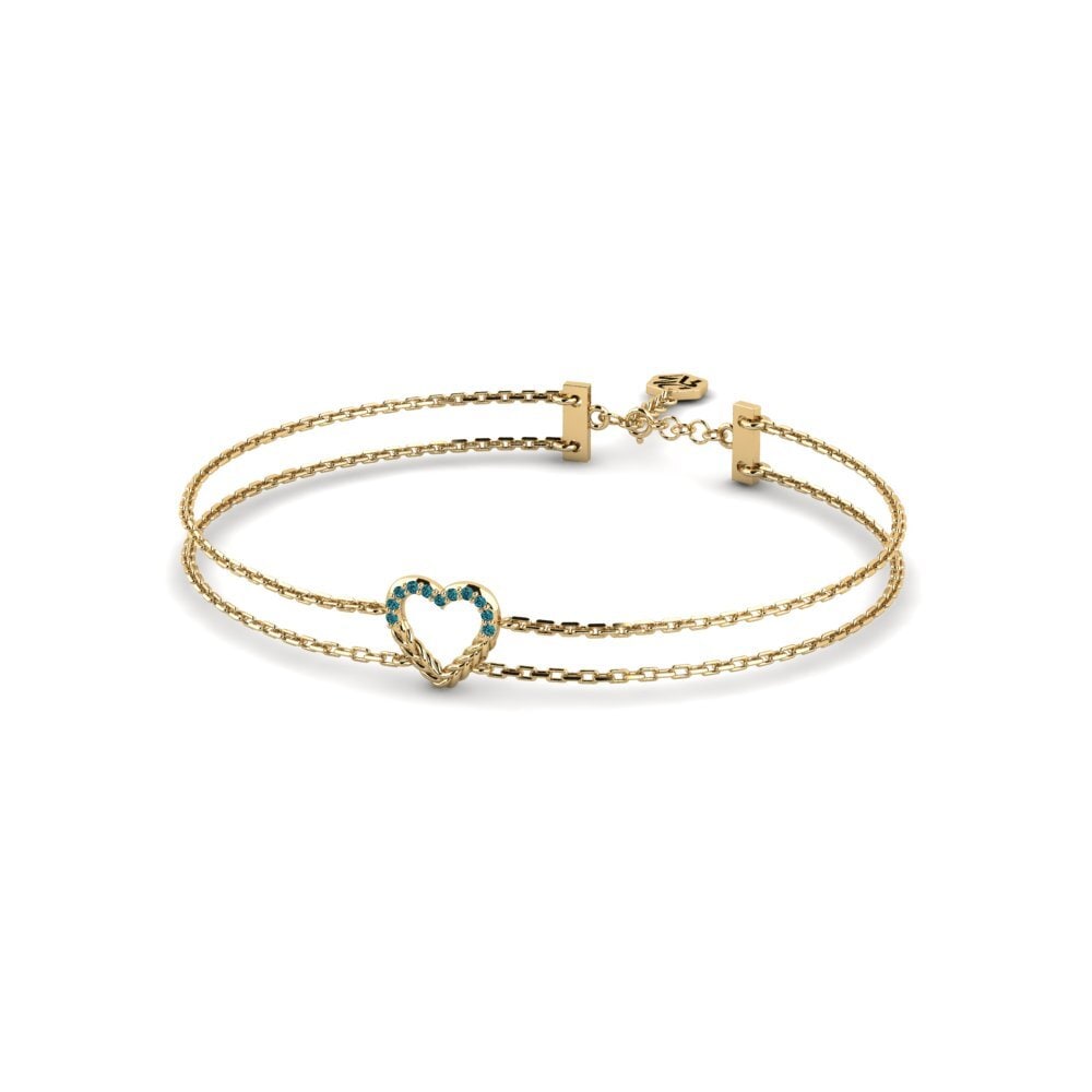 Diamant Bleu Bracelet pour femme Panguma