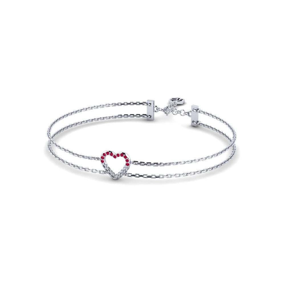 Palladium 950 Rubis Bracelet pour femme Panguma