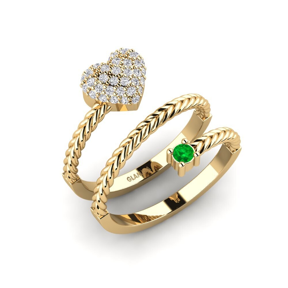 Émeraude Bague Soufflessa