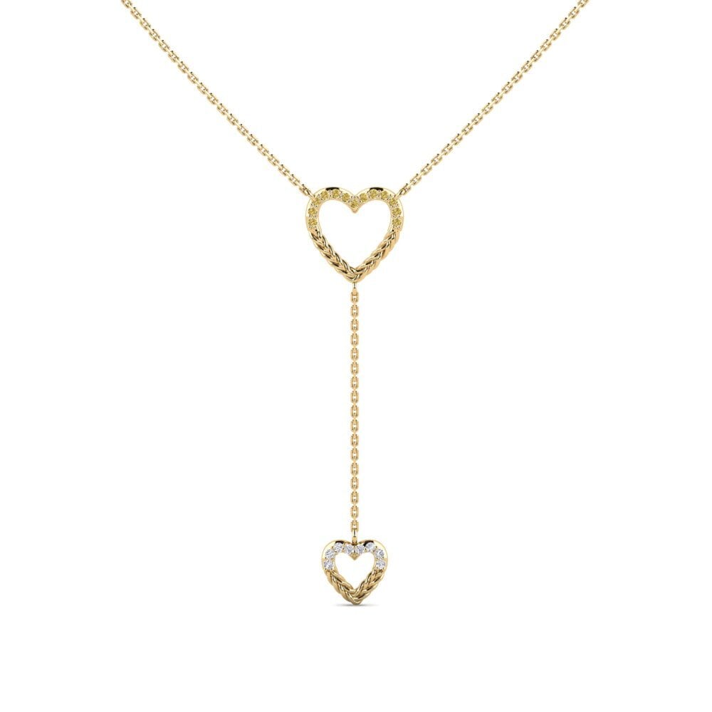 Diamante Amarelo Colar Wazirabad