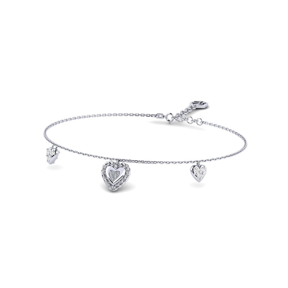 Platine 950 Zircon Bracelet pour femme Yunlin