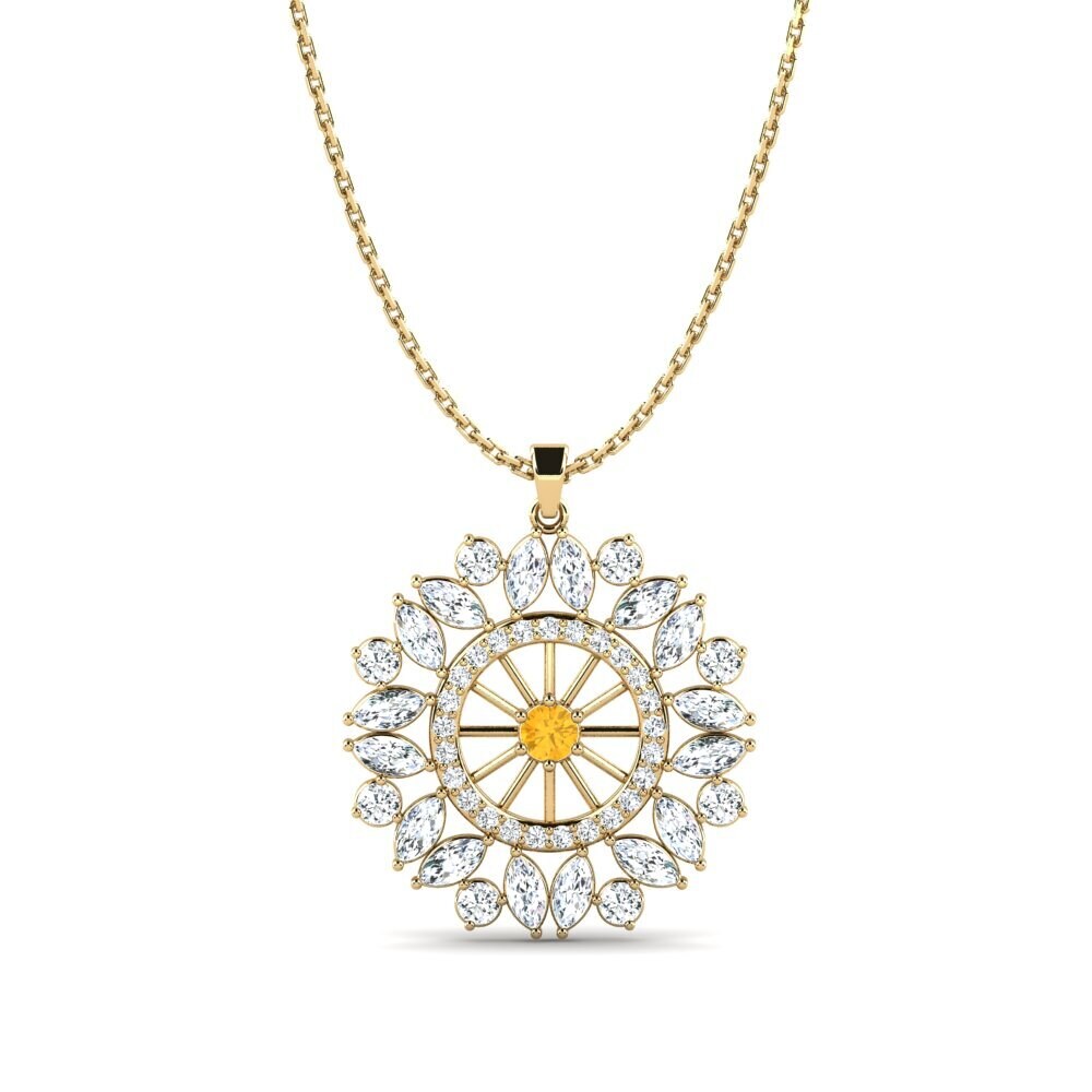 Citrine Women's Pendant Aecall