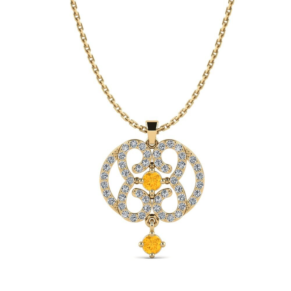 Citrine Women's Pendant Ailins