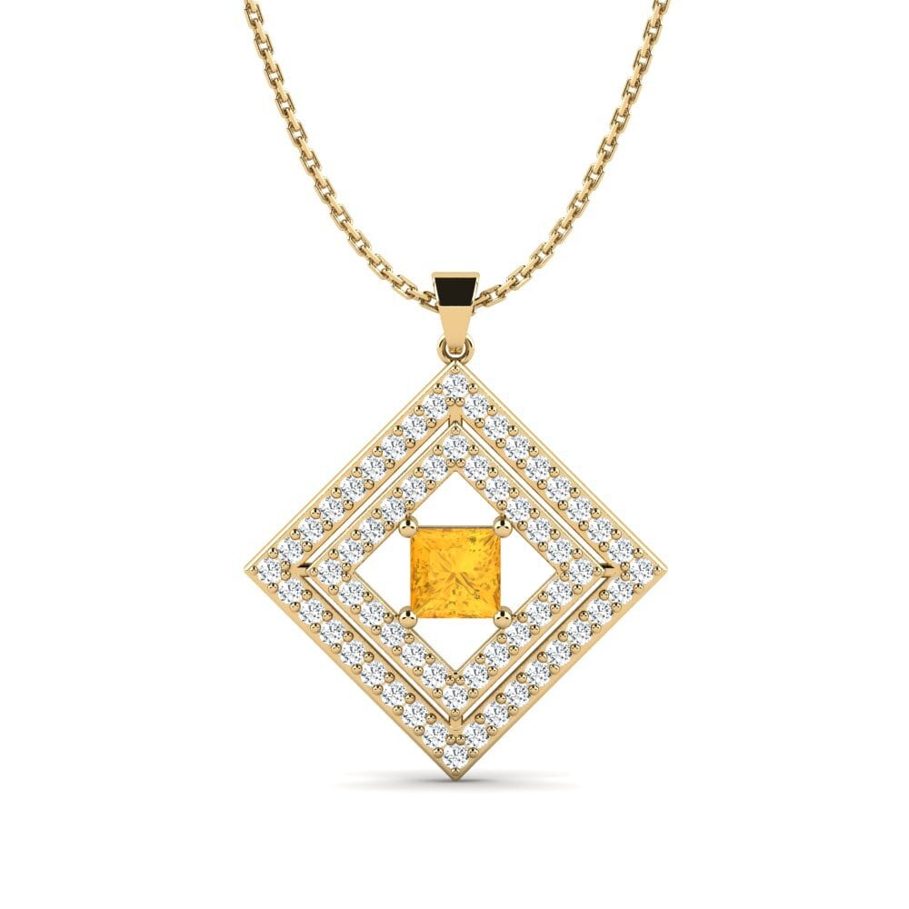 Citrine Women's Pendant Auder