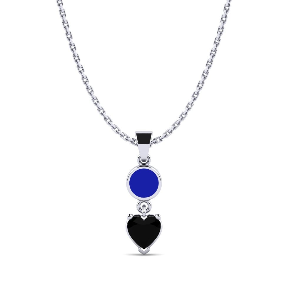 Diamante Negro Colgante de Mujer Aund