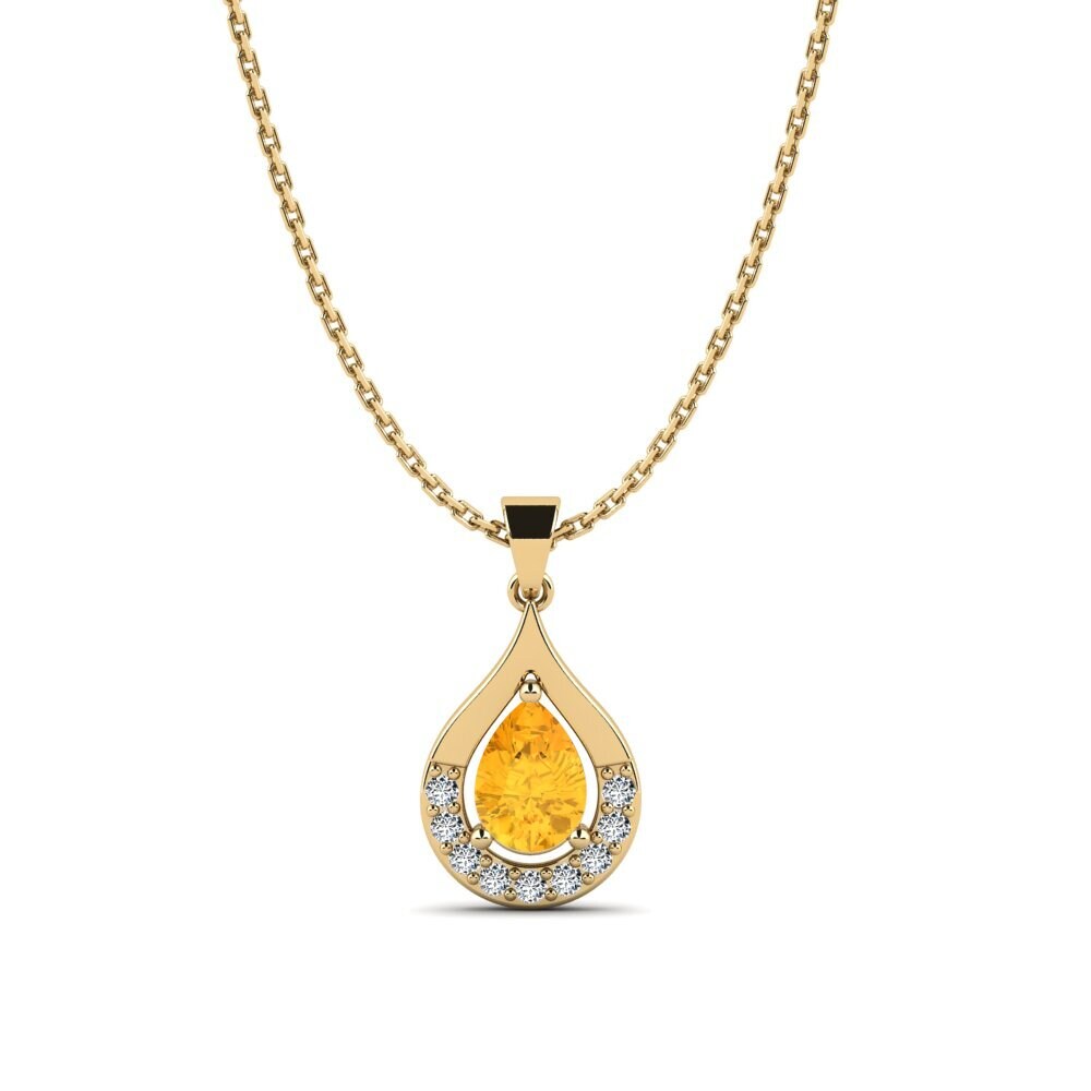 Citrine Women's Pendant Barisey
