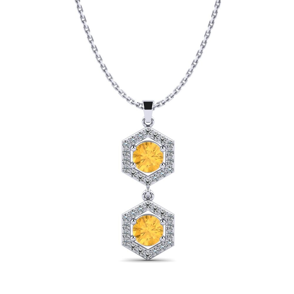Citrine Women's Pendant Boukeld