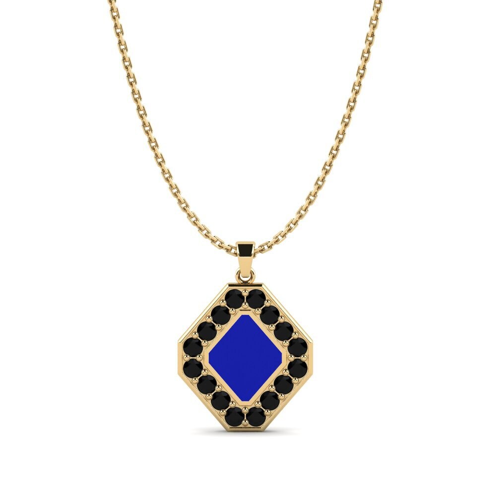 Diamante Negro Colgante de Mujer Curthyurt