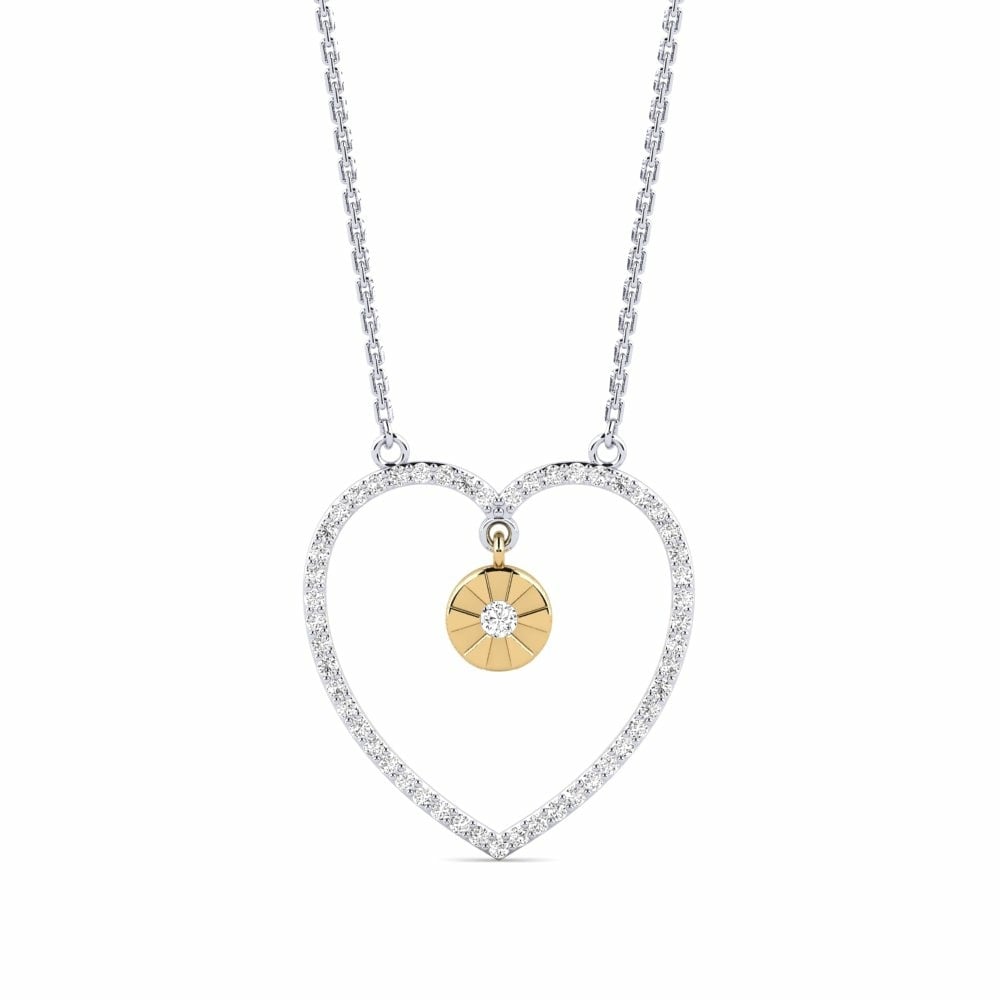 18k White & Yellow Gold Women's Necklace Pennine