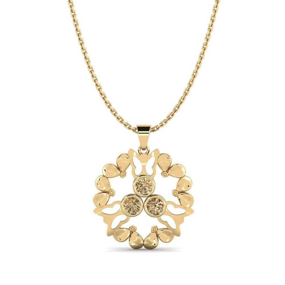 Brown Diamond Women's Pendant Yappler