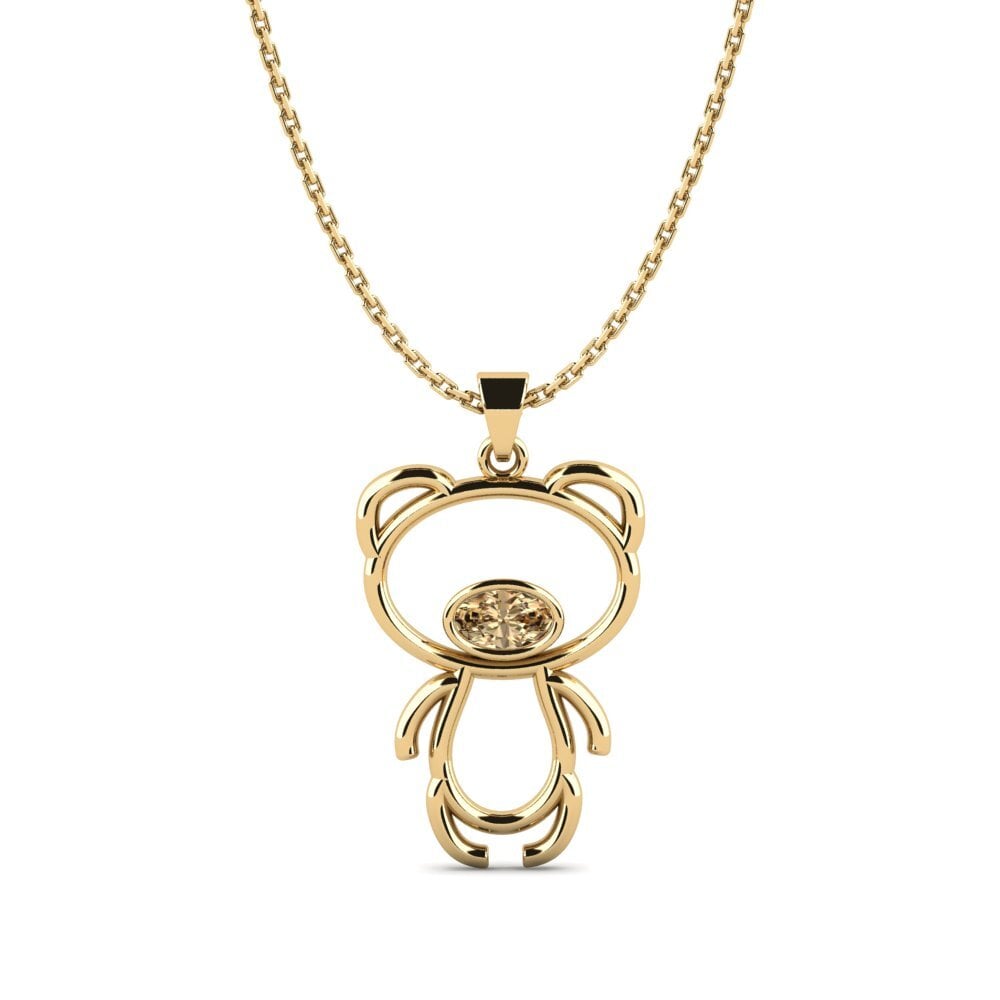 Brown Diamond Women's Pendant Yogolle