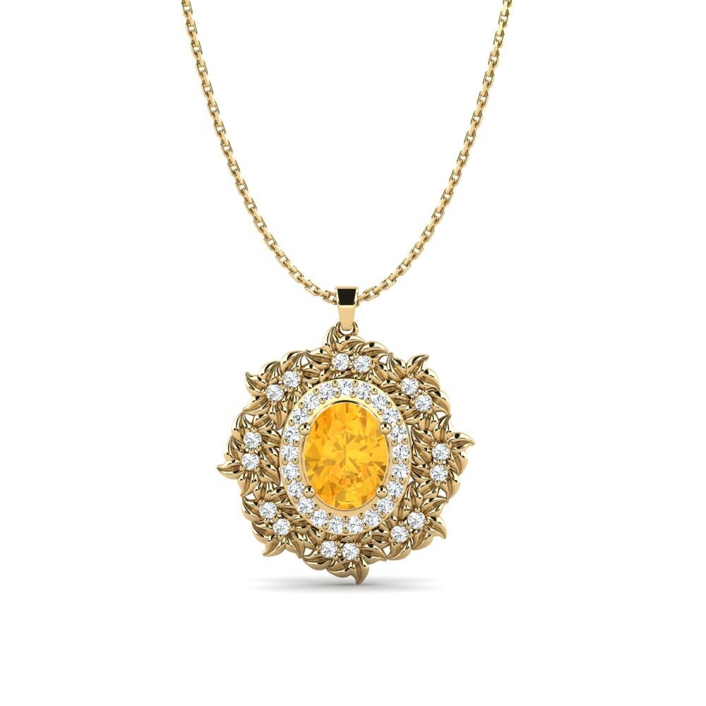 Citrine Women's Pendant Zamina