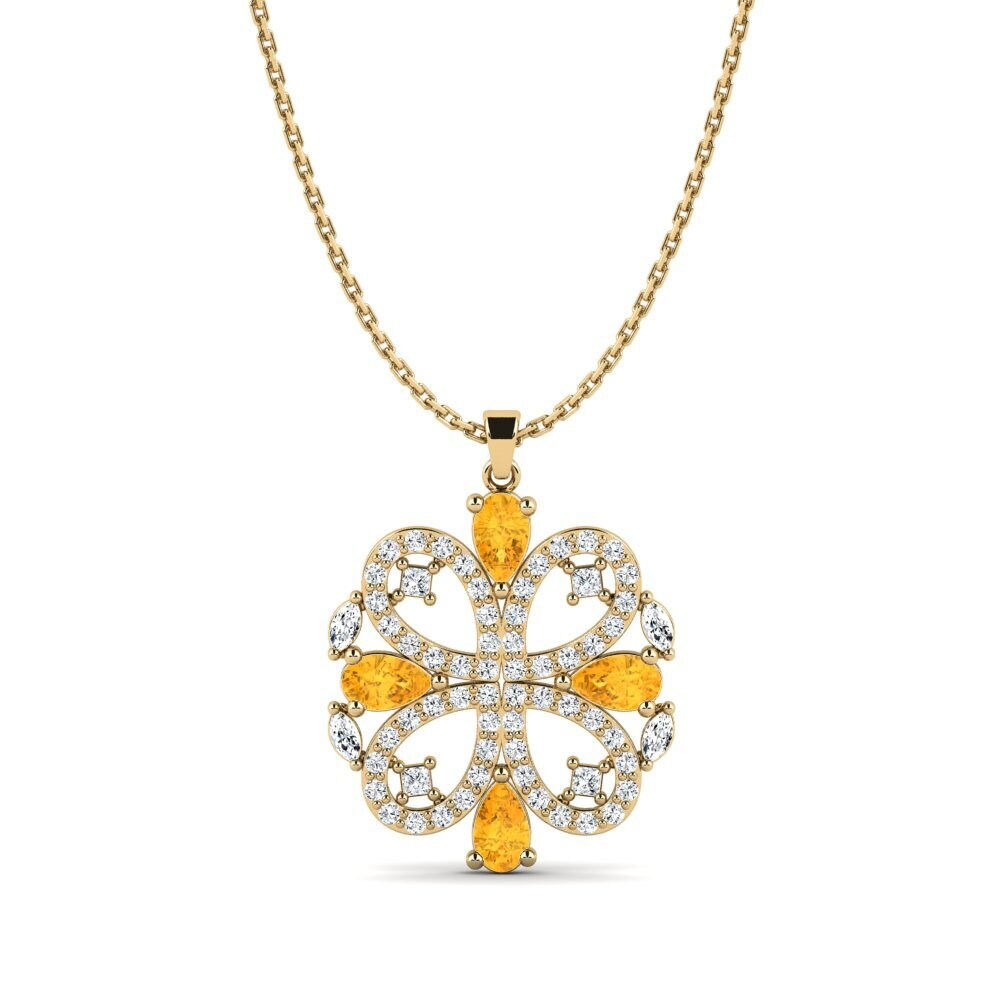 Citrine Women's Pendant Zaylit