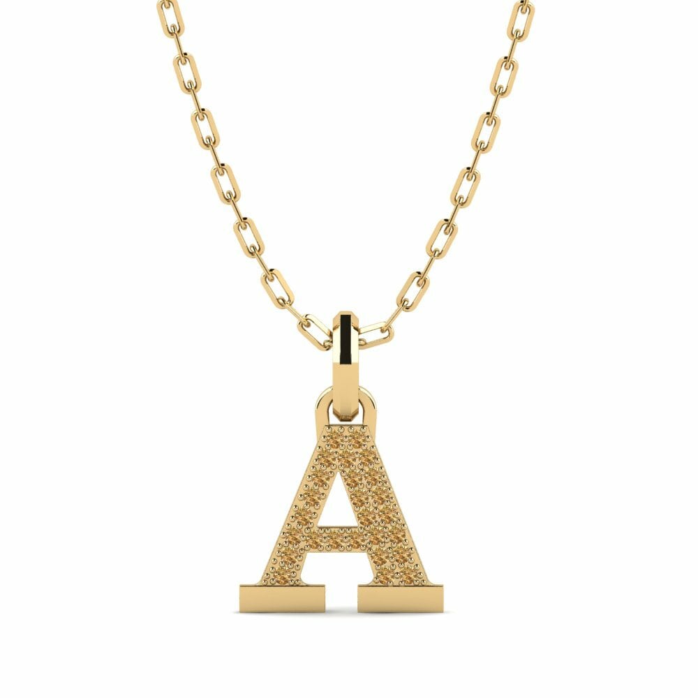 Diamante Marrone Ciondolo da uomo Aisne - A