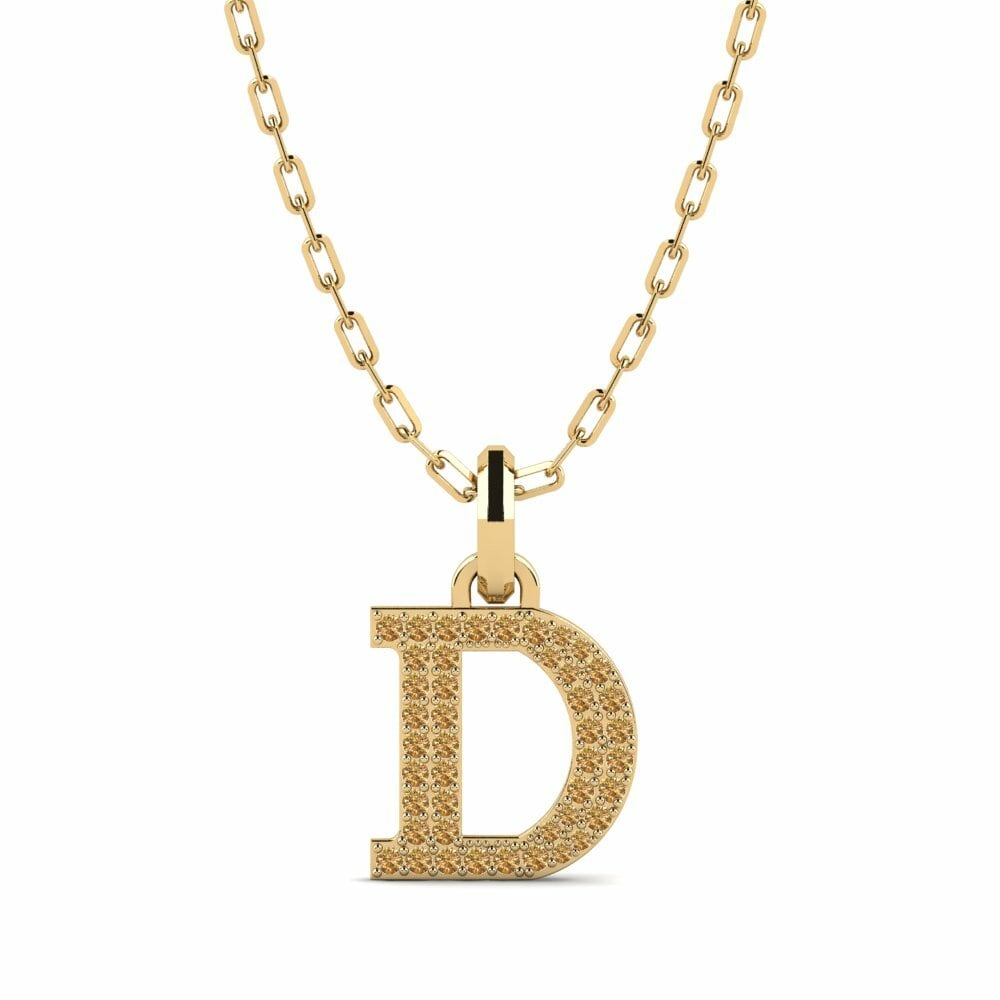 Diamante Marrone Ciondolo da uomo Aisne - D