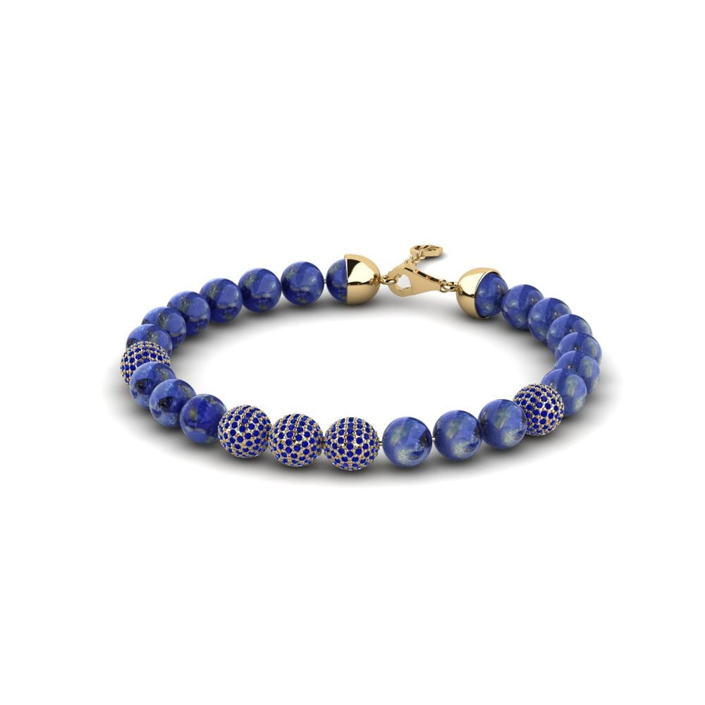 Zafiro Pulsera para hombre Albarine