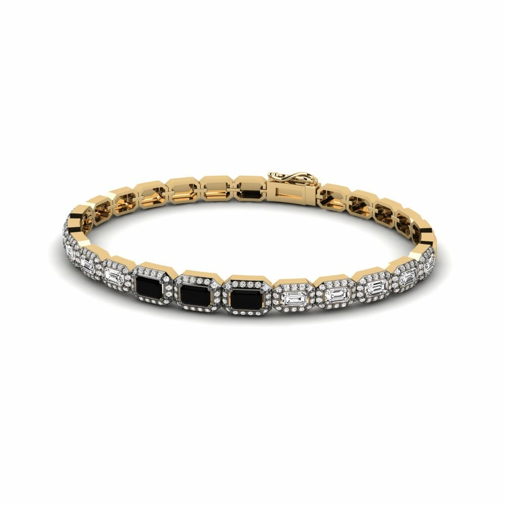 Onice Nero Bracciale da uomo Umuahia