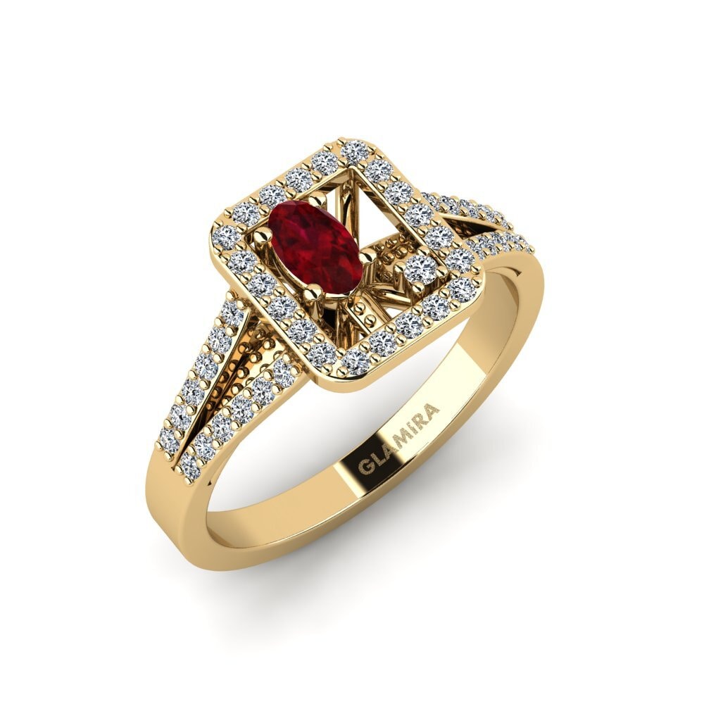 Ruby Engagement Ring Apterwa