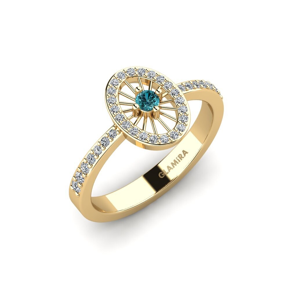 Blue Diamond Engagement Ring Brumath