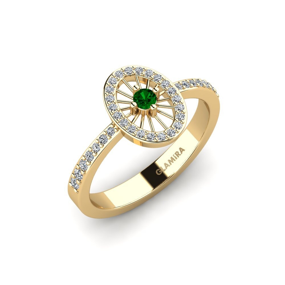 Green Zirconia Engagement Ring Brumath