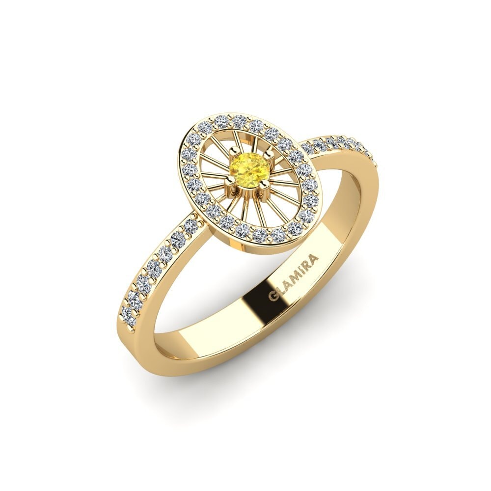 Yellow Sapphire Engagement Ring Brumath