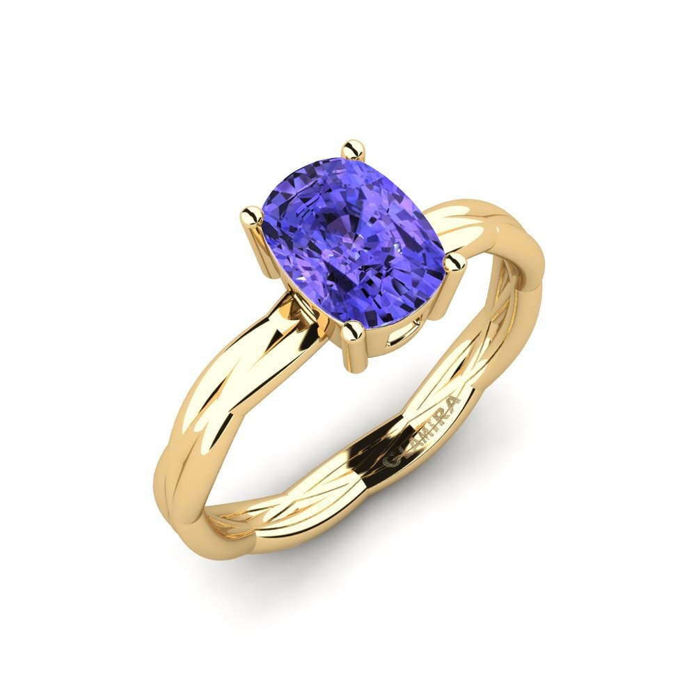 Tanzanite Engagement Ring Cushino