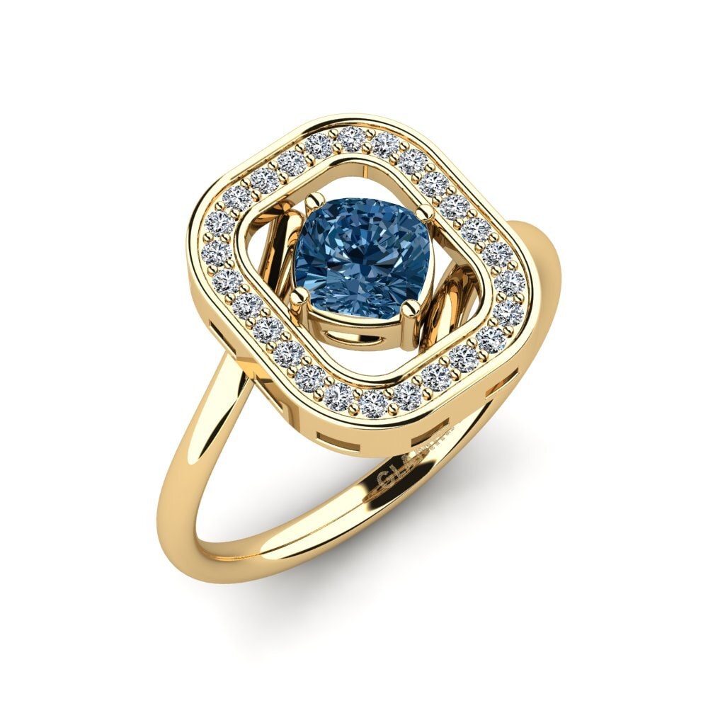 Blue Diamond Engagement Ring Ellenurp