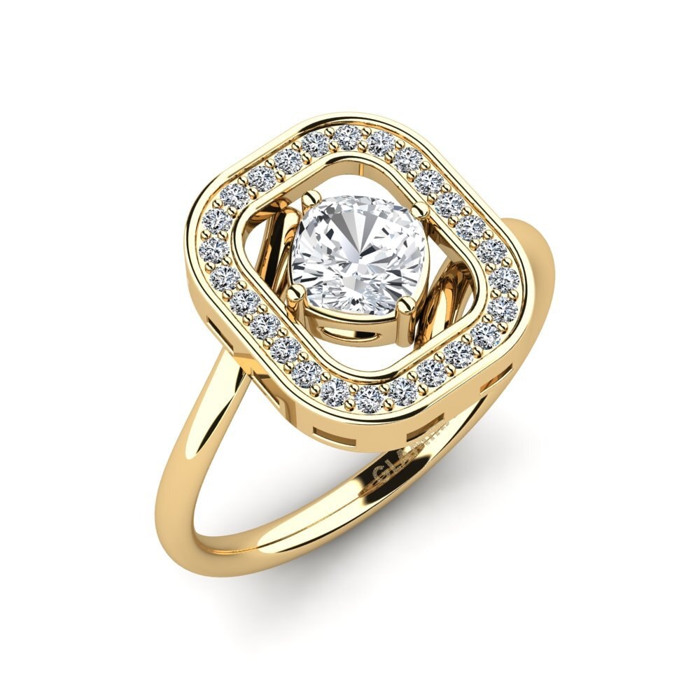 White Zircon Engagement Ring Ellenurp