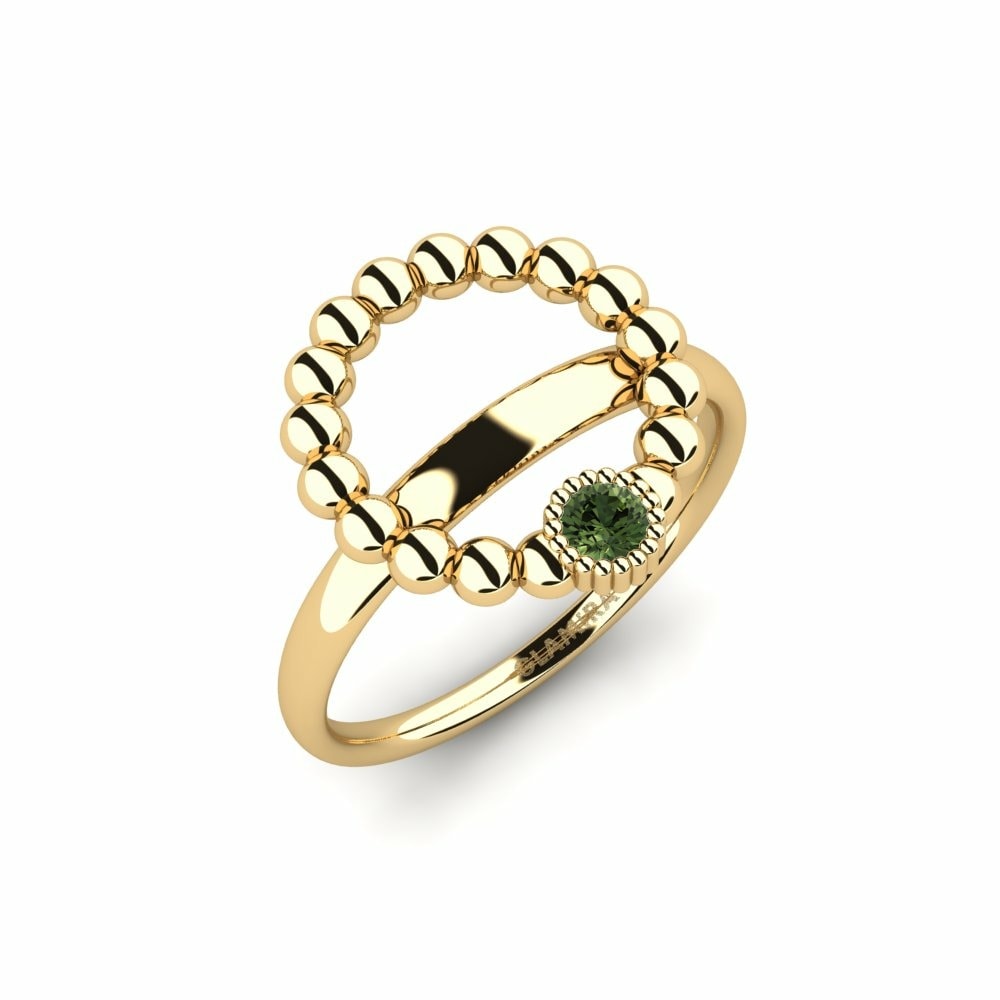 Zöld zafír Eljegyzési gyűrű Endsulda