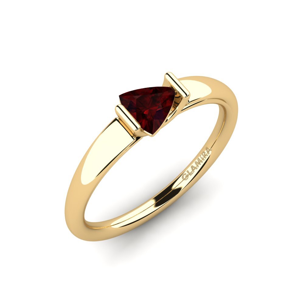 Grenat Bague de fiançailles Erkuyut