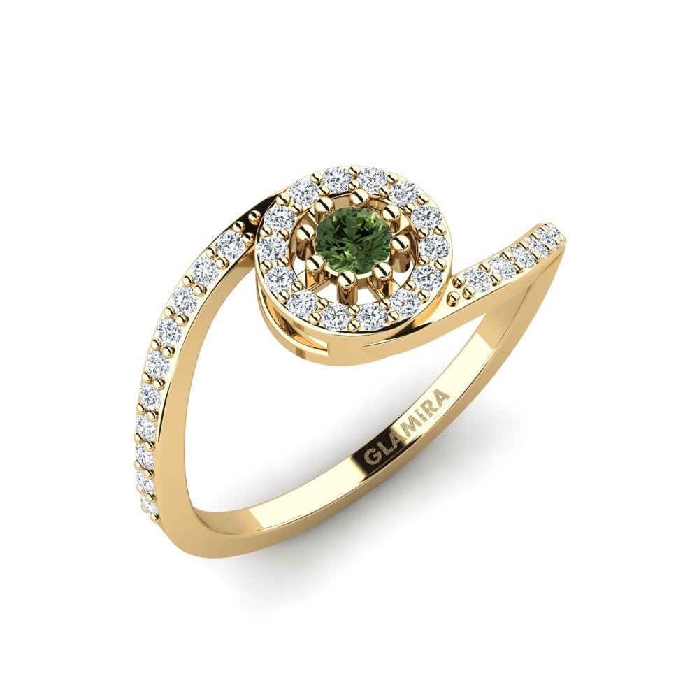 Green Sapphire Engagement Ring Fyhtes