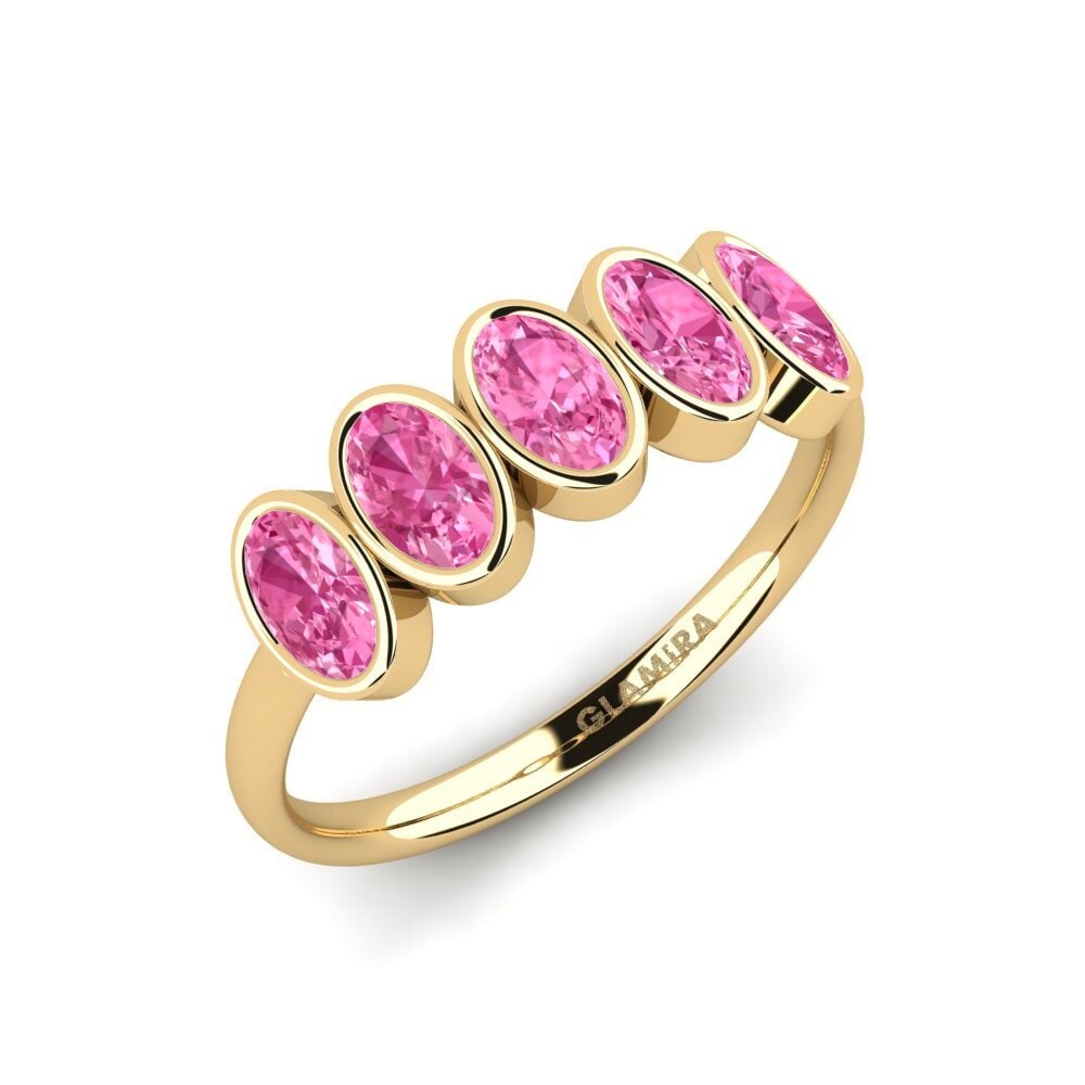 Zafiro Rosado Anillo de compromiso Gidsren